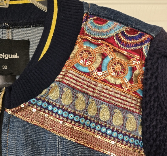 Desigual Xotic Laudio Denim Jacket 38 EUR - Picture 8 of 12